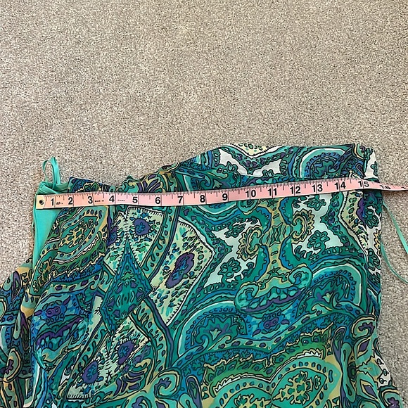 Cache Green and Blue Paisley Top - Picture 7 of 7